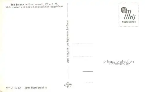 AK / Ansichtskarte Bad_Steben Radiumbad Panorama Bad_Steben