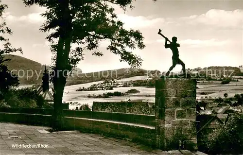AK / Ansichtskarte Wildflecken Aussichtspunkt Statue Wildflecken