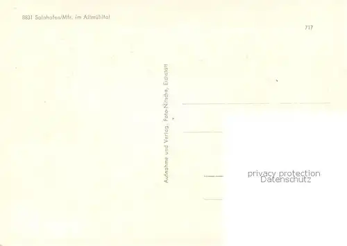 AK / Ansichtskarte Solnhofen Panorama Altmuehltal Gemeindehaus Museum Basilika Kugelzahnfisch Museum Felsen Die 12 Apostel Park Denkmal Solnhofen