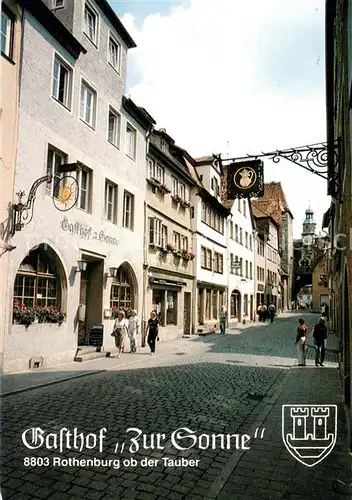 AK / Ansichtskarte Rothenburg__Tauber Gasthof zur Sonne Altstadt 