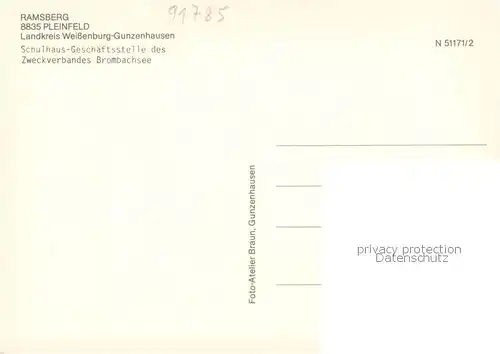 AK / Ansichtskarte Ramsberg_Mittelfranken Panorama Feuerwehr Gemeindezentrum Ramsberg Mittelfranken