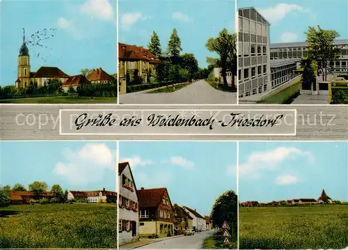 AK / Ansichtskarte Triesdorf Teilansichten Kirche Schule Triesdorf