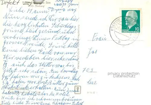 AK / Ansichtskarte Krakow_See HOG Joernberg Krakow_See