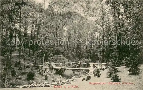 AK / Ansichtskarte Essen__Ruhr Kruppscher Waldpark Altenhof 