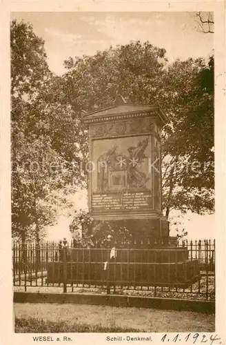 AK / Ansichtskarte Wesel__Rhein Schill Denkmal 