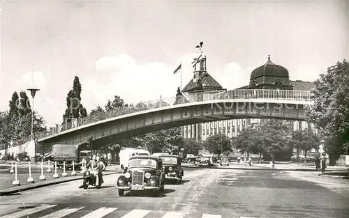 AK / Ansichtskarte Duesseldorf Aluminiumbruecke und Regierung Duesseldorf