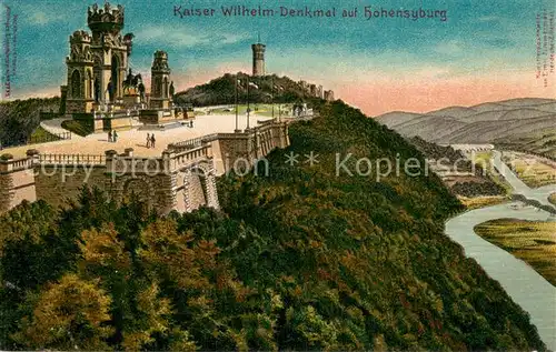 AK / Ansichtskarte Hohensyburg_Dortmund Kaiser Wilhelm Denkmal 