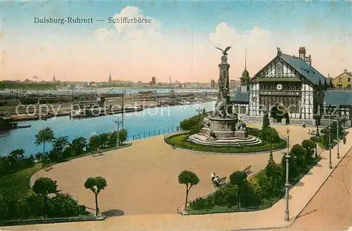 AK / Ansichtskarte Duisburg_Ruhrort Schifferboerse Duisburg Ruhrort