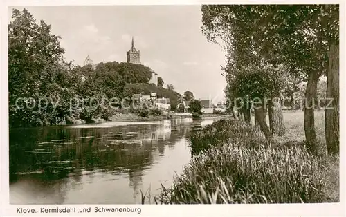 AK / Ansichtskarte Kleve_Bad Kermisdahl und Schwanenburg Kleve_Bad