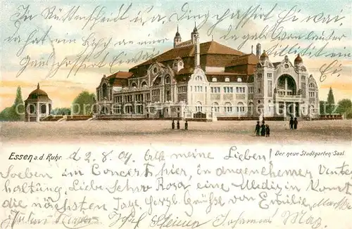 AK / Ansichtskarte Essen__Ruhr Der neue Stadtgarten Saal 