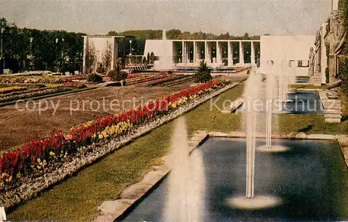 AK / Ansichtskarte Essen__Ruhr Gruga Park Gr Ruhrlaendische Gartenbau Ausstellung Sommerblumenterrassen und Wasserkunstanlagen 