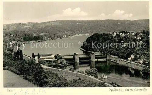 AK / Ansichtskarte Essen__Ruhr Baldeneysee am Stauwehr 