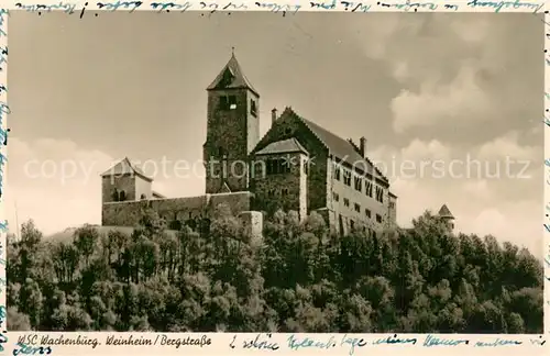 AK / Ansichtskarte Weinheim_Bergstrasse WSC Wachenburg Weinheim_Bergstrasse