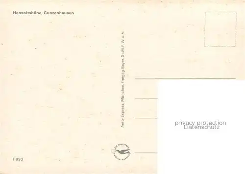 AK / Ansichtskarte Gunzenhausen_Altmuehlsee Hensoltshoehe Fliegeraufnahme Gunzenhausen Altmuehlsee