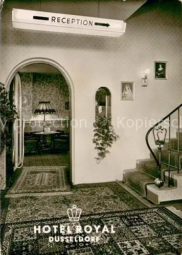 AK / Ansichtskarte Duesseldorf Hotel Royal Reception Duesseldorf