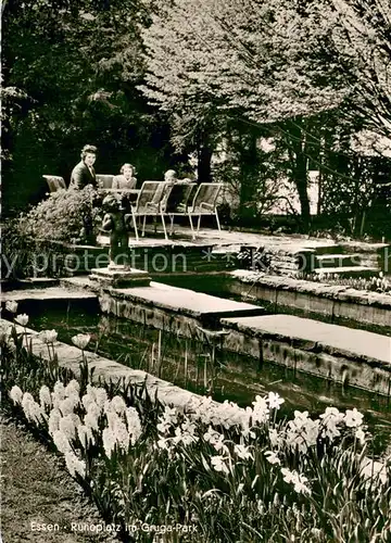 AK / Ansichtskarte Essen__Ruhr Ruheplatz im Gruga Park 