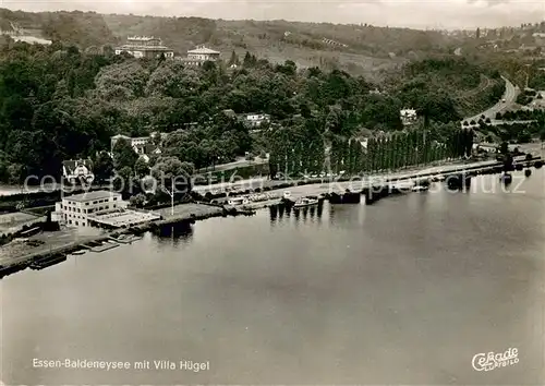 AK / Ansichtskarte Baldeneysee mit Villa Huegel Fliegeraufnahme Baldeneysee