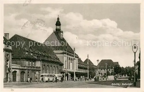 AK / Ansichtskarte Goerlitz__Sachsen Bahnhof 