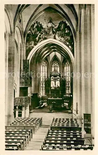 AK / Ansichtskarte Oschatz Altar in der St. Aegidien Kirche Oschatz