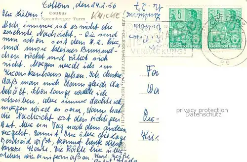AK / Ansichtskarte Cottbus Am Spremberger Turm Cottbus