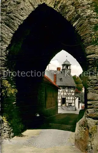 AK / Ansichtskarte Altweilnau Torbogen Rathaus Altweilnau