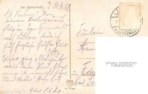 AK / Ansichtskarte Luebbenau_Spreewald Kahnfahrt Wasserstrasse Trachten Luebbenau Spreewald