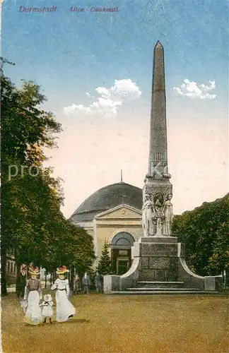 AK / Ansichtskarte Darmstadt Alice Denkmal Feltpost Darmstadt