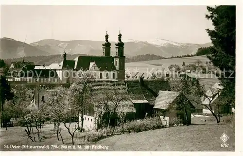 AK / Ansichtskarte St_Peter_Schwarzwald Panorama mit Feldberg St_Peter_Schwarzwald
