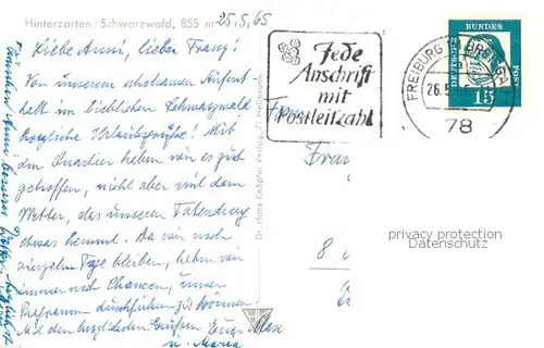 AK / Ansichtskarte Hinterzarten Panorama Hinterzarten