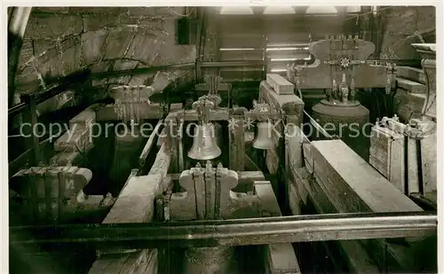 AK / Ansichtskarte Freiburg_Breisgau Glockenstuhl im Muensterturm Freiburg Breisgau