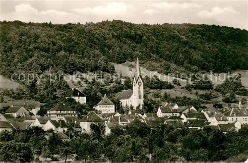 AK / Ansichtskarte Gailingen Ortsansicht mit Kirche Gailingen