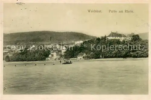 AK / Ansichtskarte Waldshut Tiengen Rheinpartie Waldshut Tiengen