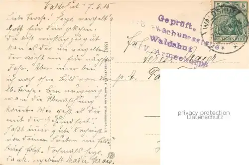 AK / Ansichtskarte Waldshut Tiengen Rheinpartie Waldshut Tiengen