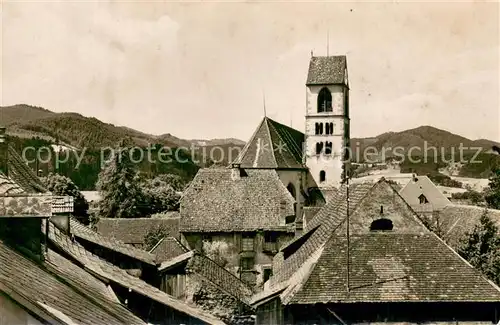 AK / Ansichtskarte Kirchzarten Teilansicht mit Kirche Kirchzarten