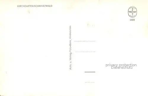 AK / Ansichtskarte Kirchzarten Teilansicht mit Kirche Kirchzarten