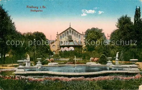 AK / Ansichtskarte Freiburg_Breisgau Stadtgarten Freiburg Breisgau