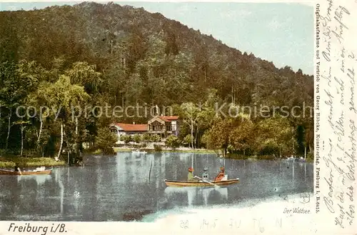 AK / Ansichtskarte Freiburg_Breisgau Waldseepartie Freiburg Breisgau