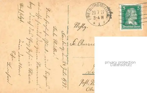 AK / Ansichtskarte Freiburg_Breisgau Friedrichsbruecke Freiburg Breisgau