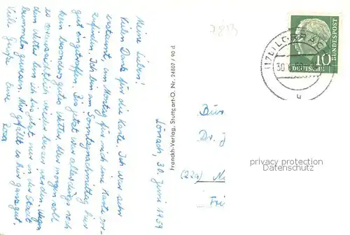 AK / Ansichtskarte Loerrach Panorama Rathaus Basler Strasse Im Rosenfelspark Schloss Roetteln Loerrach