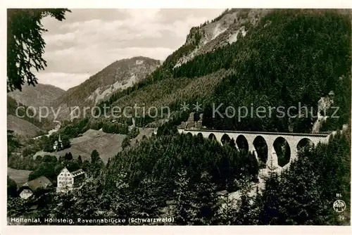 AK / Ansichtskarte Hoellsteig Hoellental mit Ravennaviadukt Hoellsteig