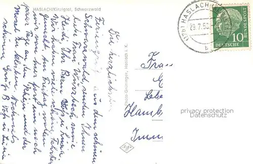 AK / Ansichtskarte Haslach_Kinzigtal Fliegeraufnahme Haslach_Kinzigtal