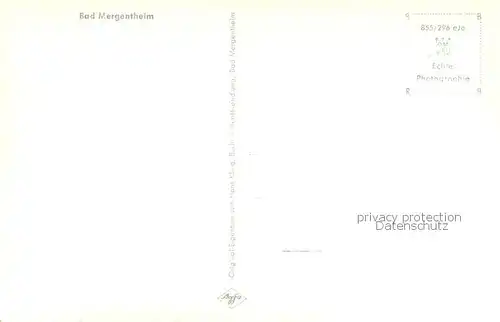 AK / Ansichtskarte Bad_Mergentheim Panorama Bad_Mergentheim
