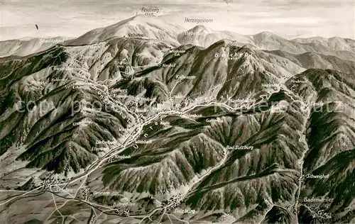 AK / Ansichtskarte Muenstertal__Schwarzwald Panoramakarte 