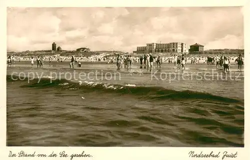 AK / Ansichtskarte Juist_Nordseebad Stradnpartie Strandhotels Juist_Nordseebad