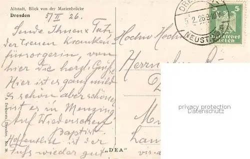 AK / Ansichtskarte Dresden_Elbe Altstadt Blick von der Marienbruecke 
