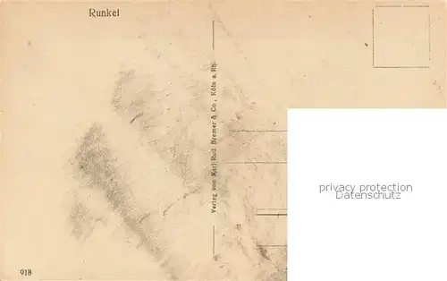 AK / Ansichtskarte Runkel_Lahn Wehr Bruecke Ansicht mit Burgruine Runkel_Lahn