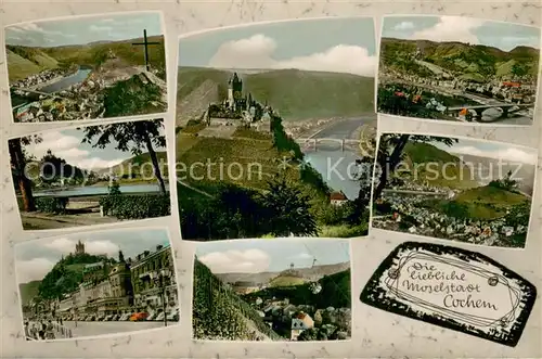 AK / Ansichtskarte Cochem_Mosel Schloss Moselpartien Panorama Cochem Mosel