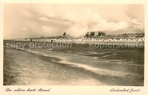 AK / Ansichtskarte Juist_Nordseebad Strandpartie Juist_Nordseebad