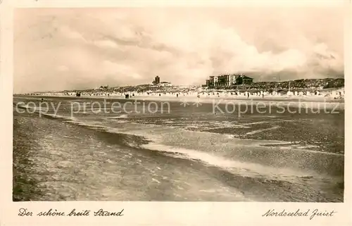 AK / Ansichtskarte Juist_Nordseebad Strand Juist_Nordseebad