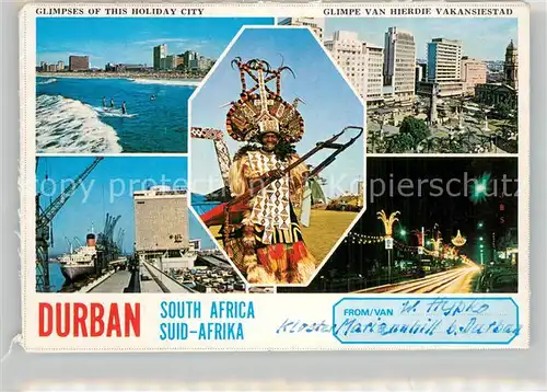 AK / Ansichtskarte Durban__South_Africa Teilansichten Ureinwohner 